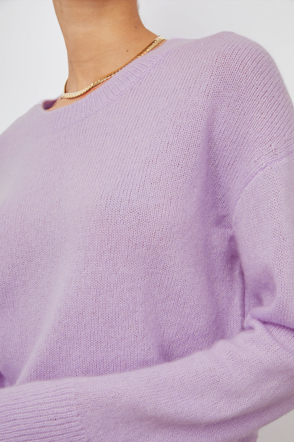 JUNO LAVENDER SWEATER-DETAIL