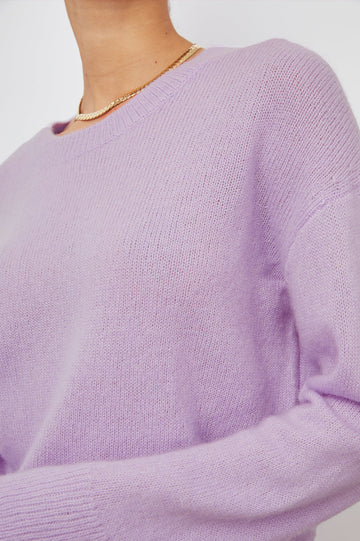 JUNO LAVENDER SWEATER-DETAIL