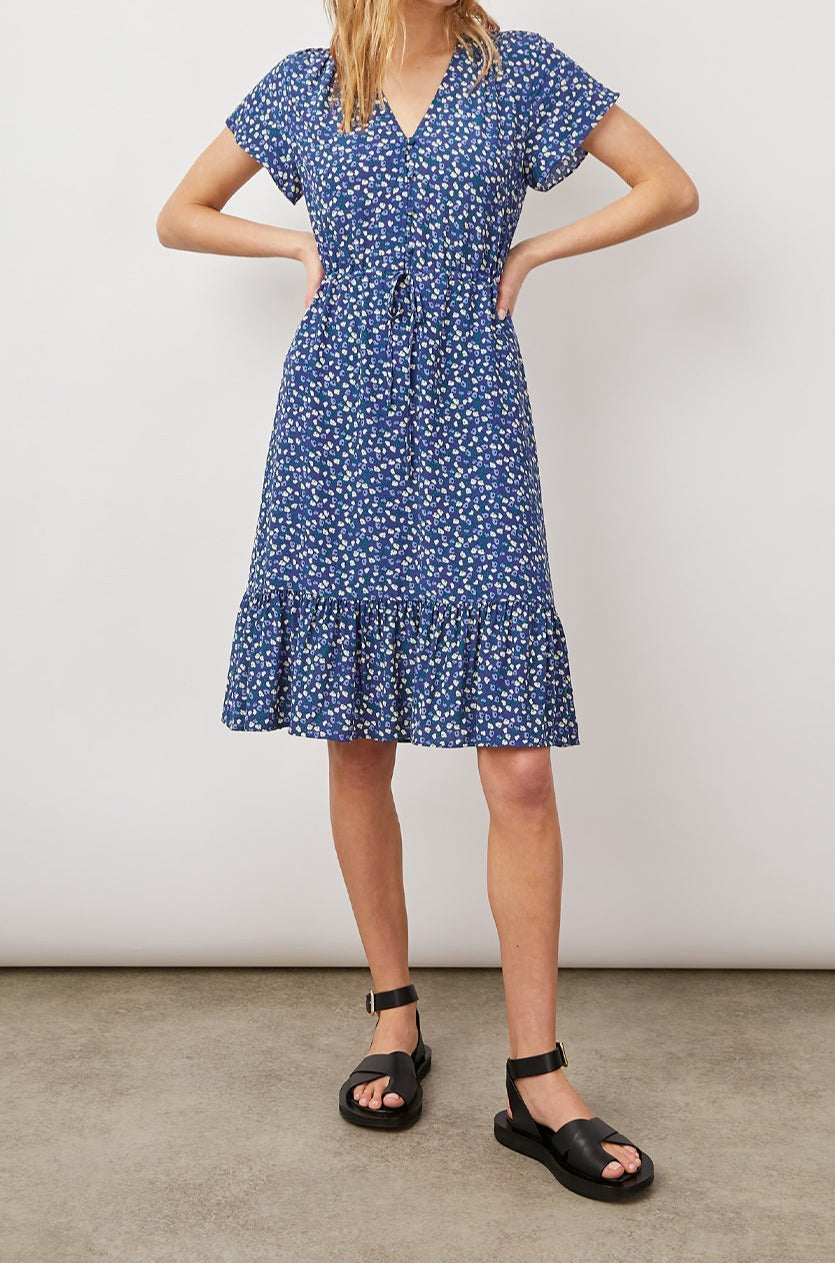 KIKI NAVY DITSY FLORAL- FULL FRONT BODY