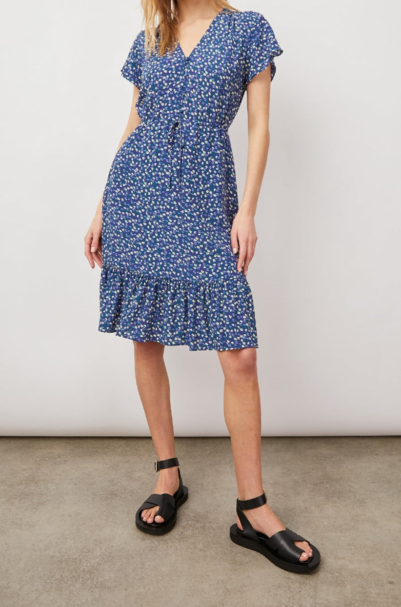 KIKI NAVY DITSY FLORAL- FULL FRONT BODY