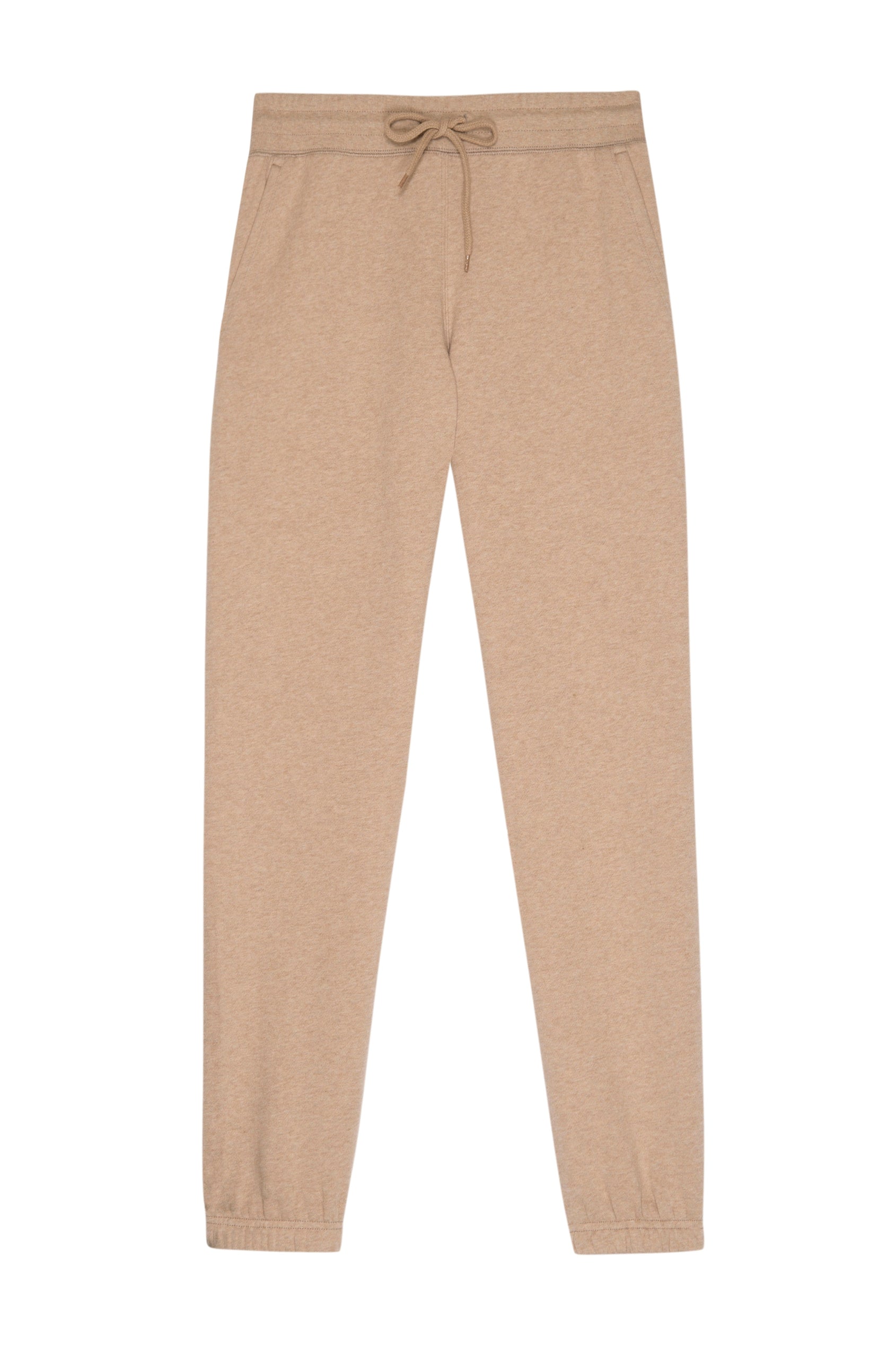 kingston heather camel sweatpants flat