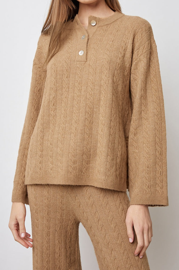 LUMA BROWN TOP- FRONT