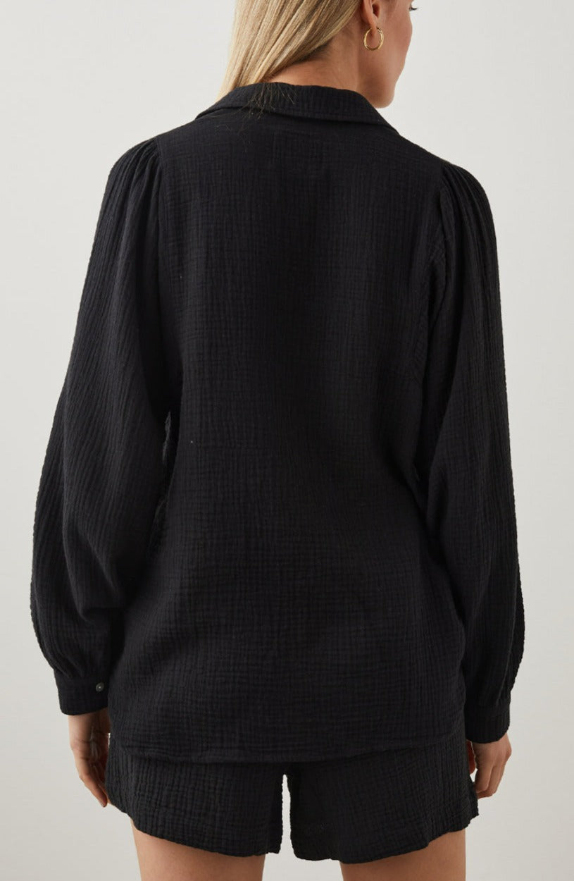 LAUREN SHIRT BLACK - BACK