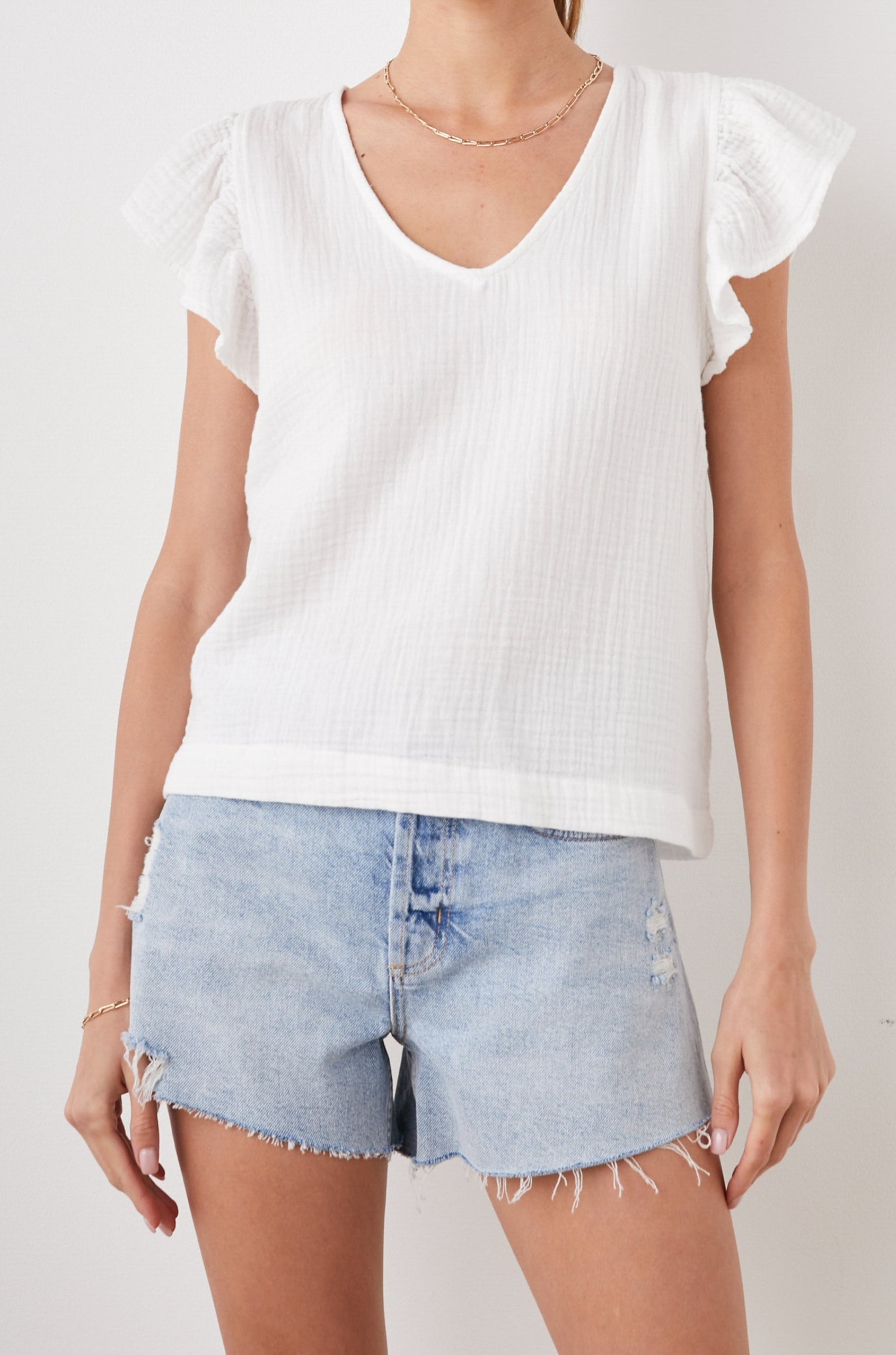 LELA TOP WHITE - FRONT