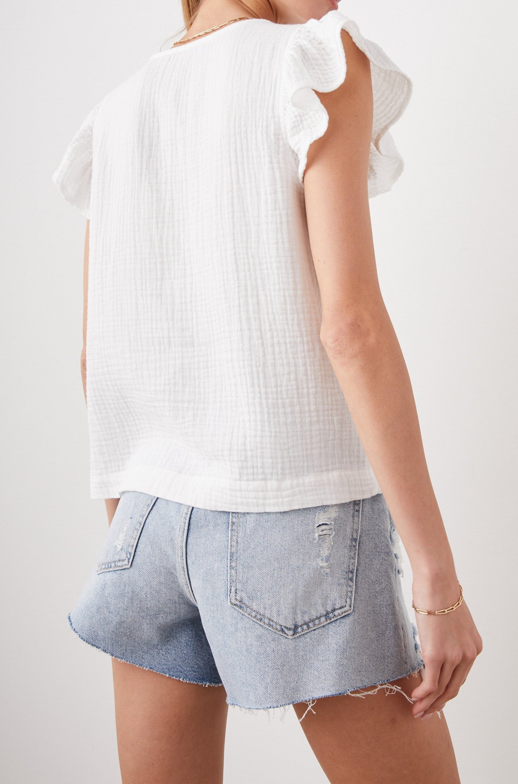 LELA TOP WHITE - BACK