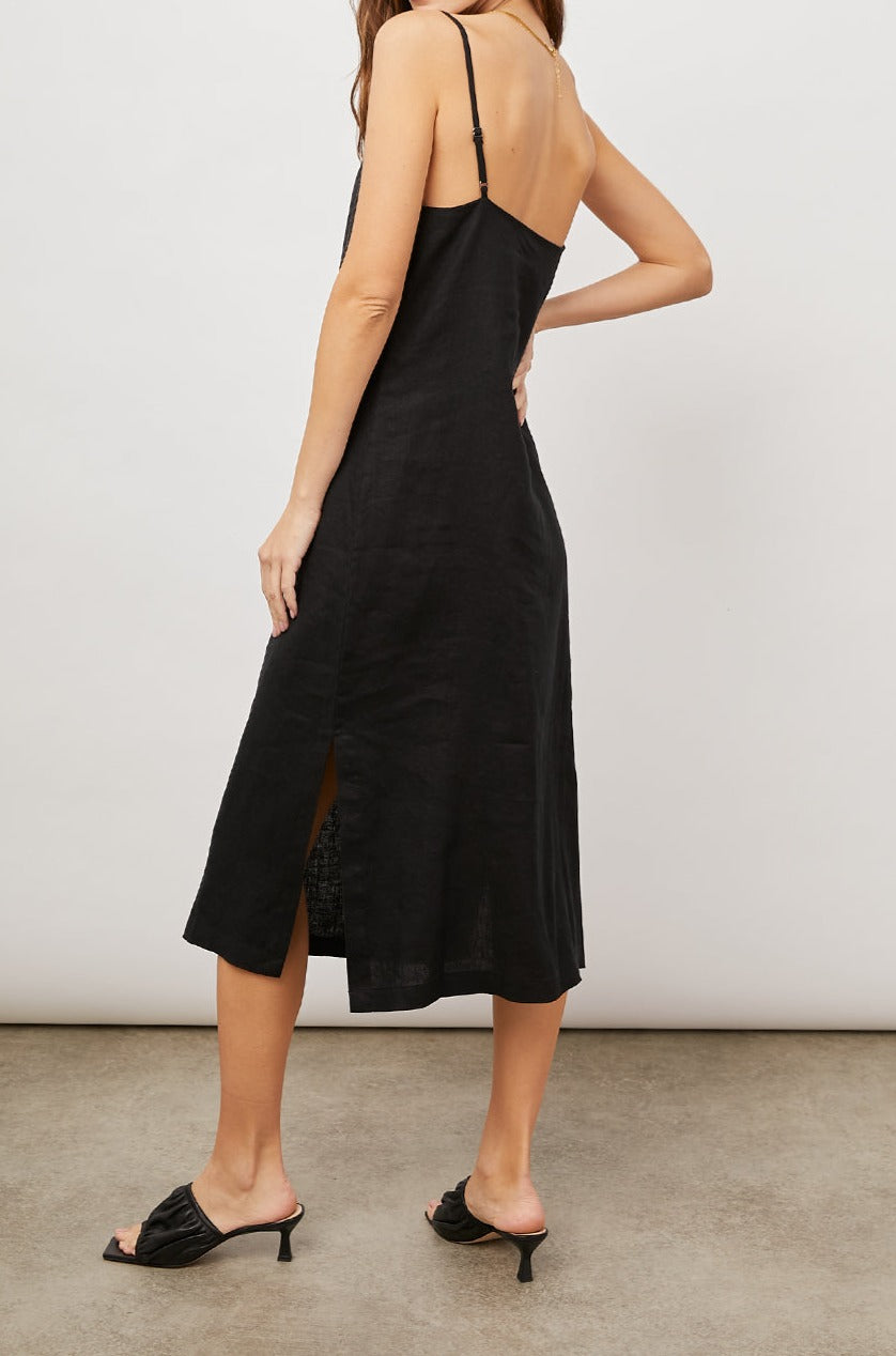 LIZZIE TRUE BACK BUTTON DOWN DRESS-BACK ANGLE