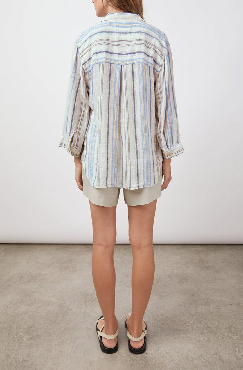 MARLOES MONTAUK STRIPE BLOUSE-BACK