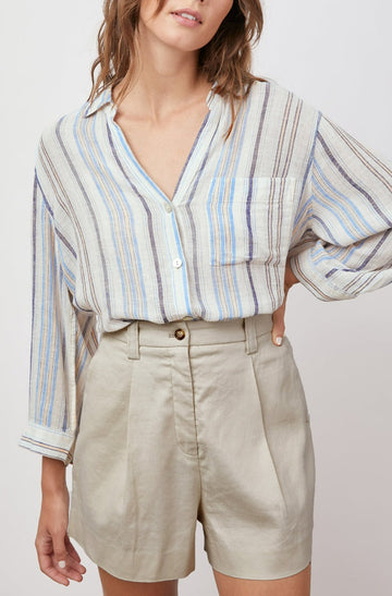 MARLOES MONTAUK STRIPE BLOUSE- FRONT