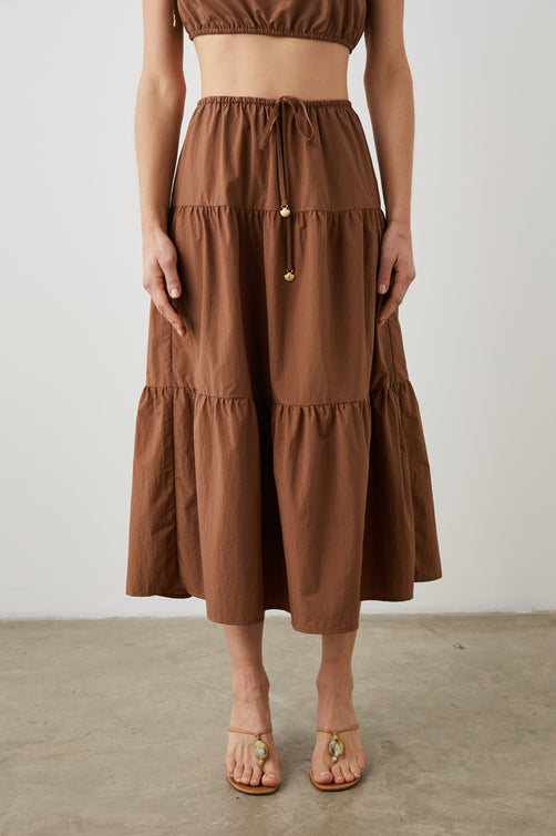 MARY SKIRT TOFFEE - FRONT