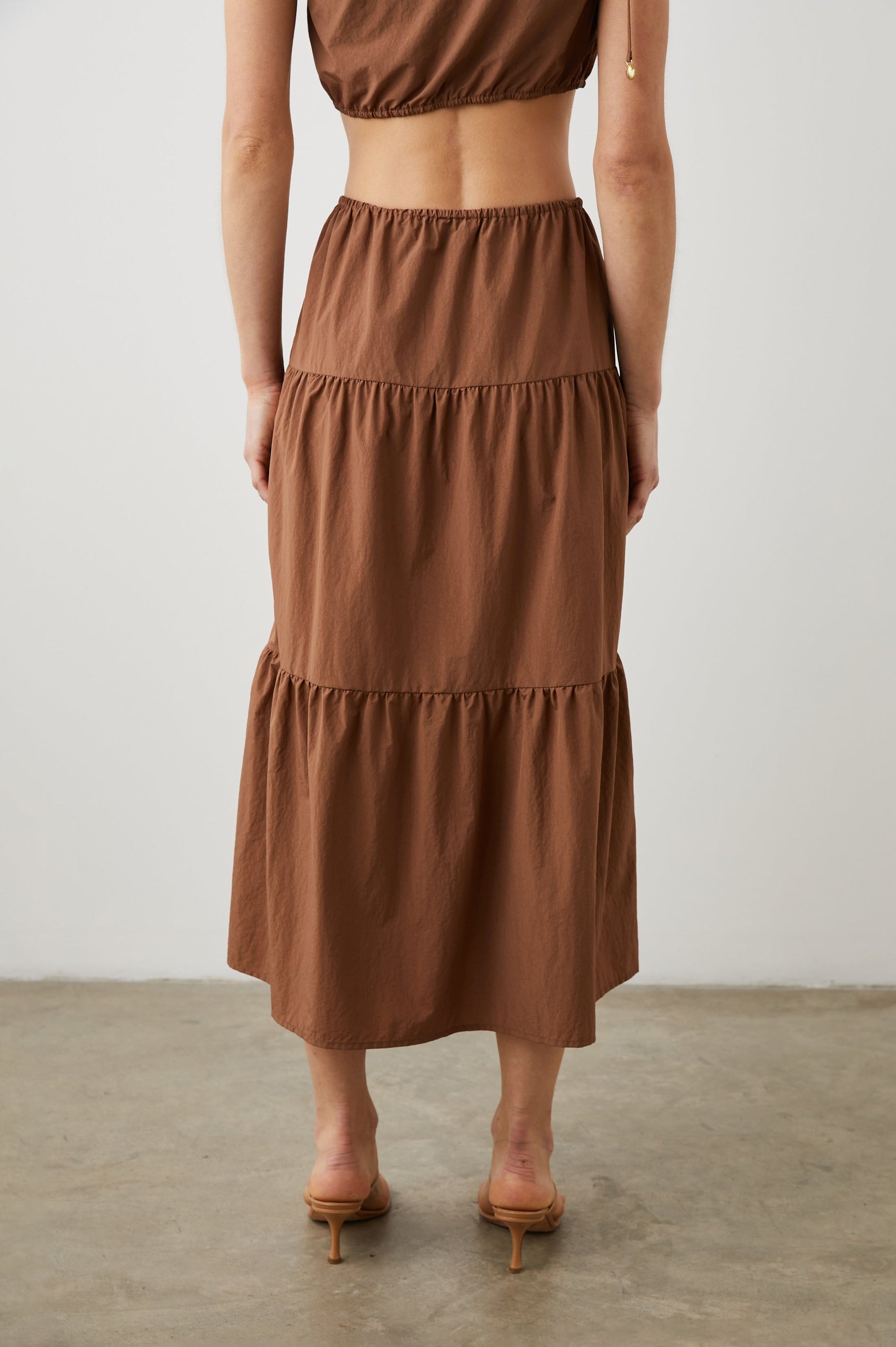 MARY SKIRT TOFFEE - BACK