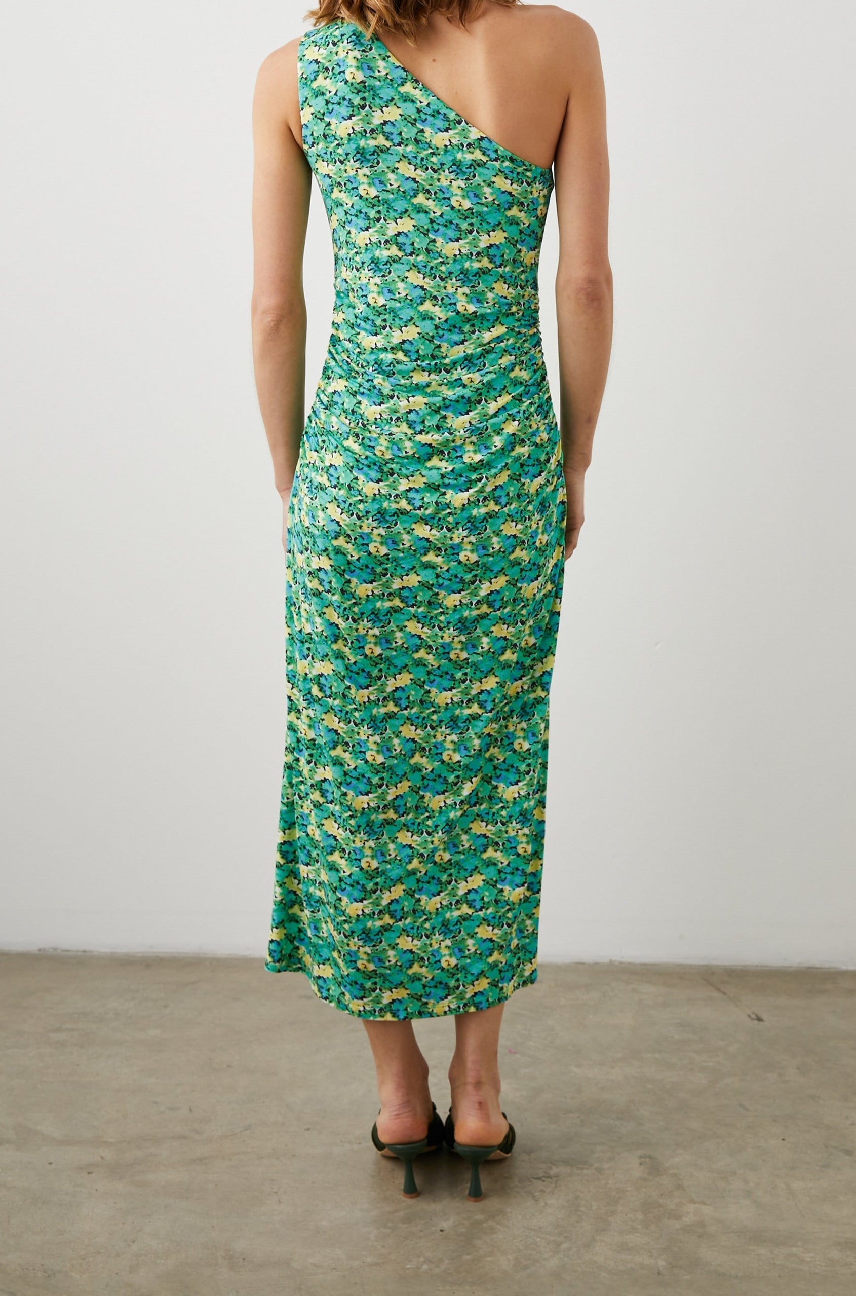 MCKAYLA DRESS WATER COLOR IVY - BACK