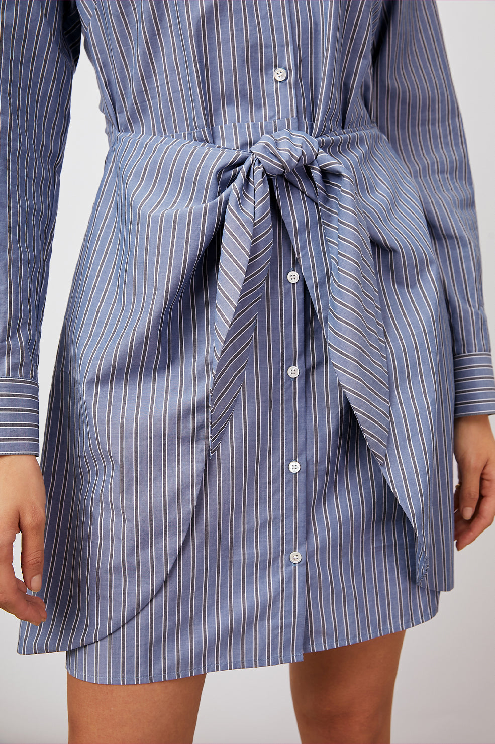 NADIA BRENTWOOD STRIPE DRESS-DETAIL