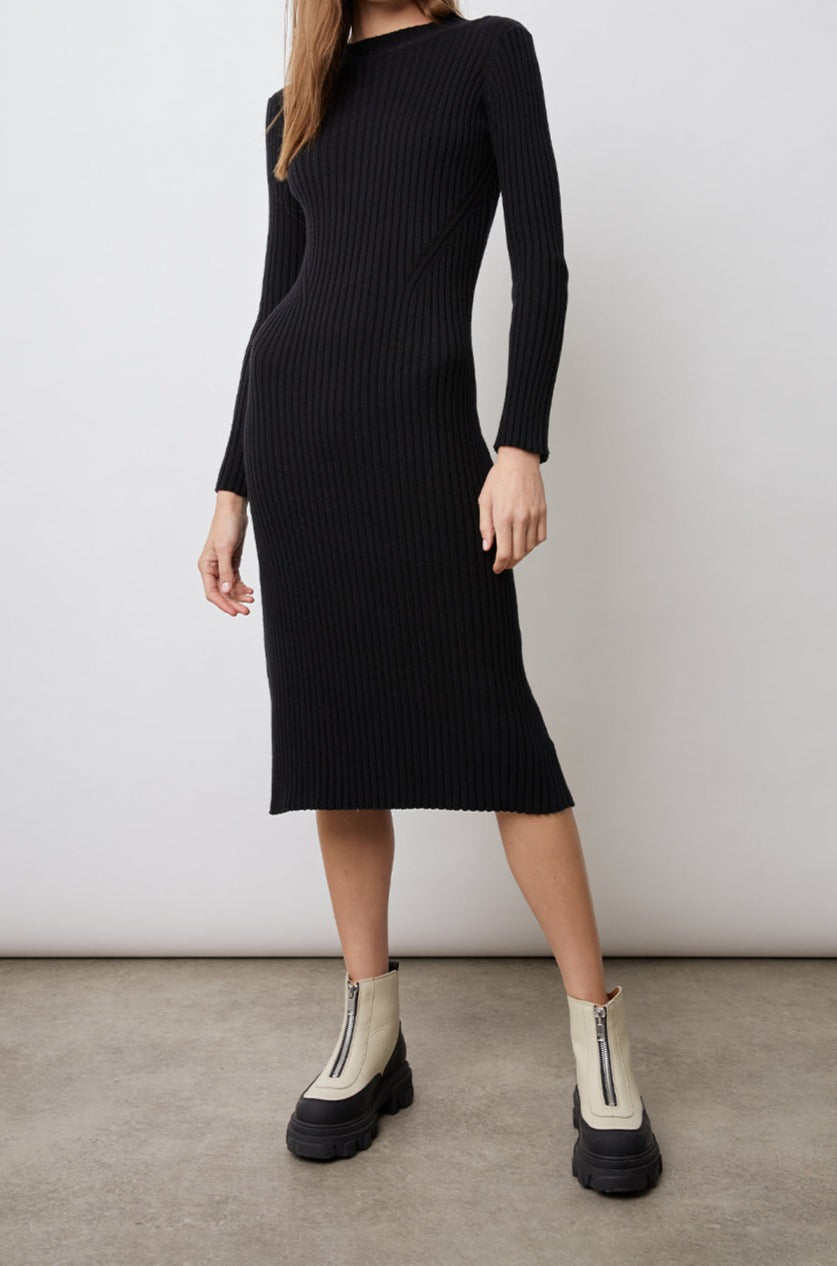 NELLIE BLACK DRESS- FRONT