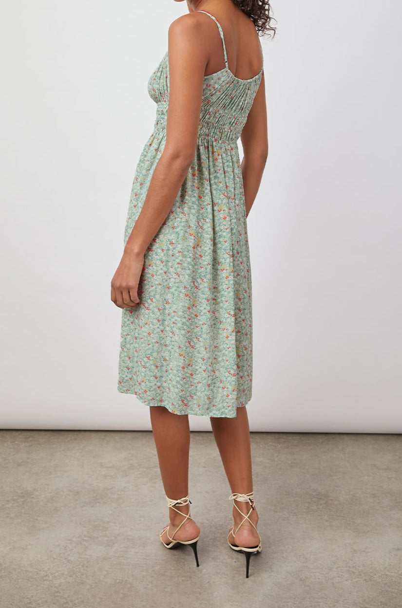 OCTAVIA DRESS - GREEN SUMMER MEADOW