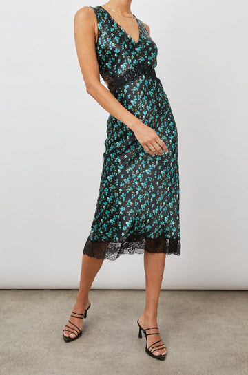 PANDORA MINT FLORAL DRESS- FRONT