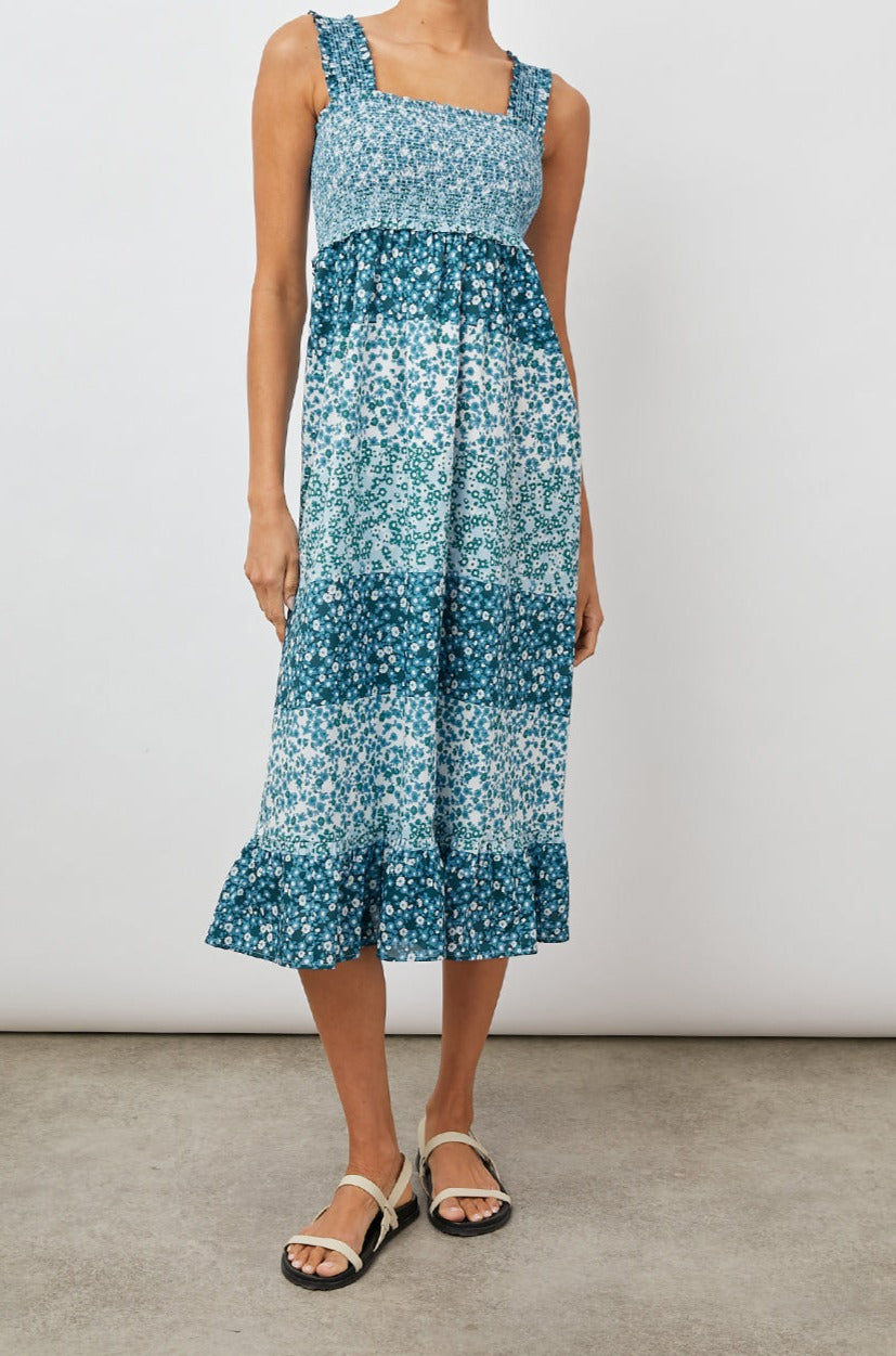 RUMI DRESS - STRIPED FLORAL