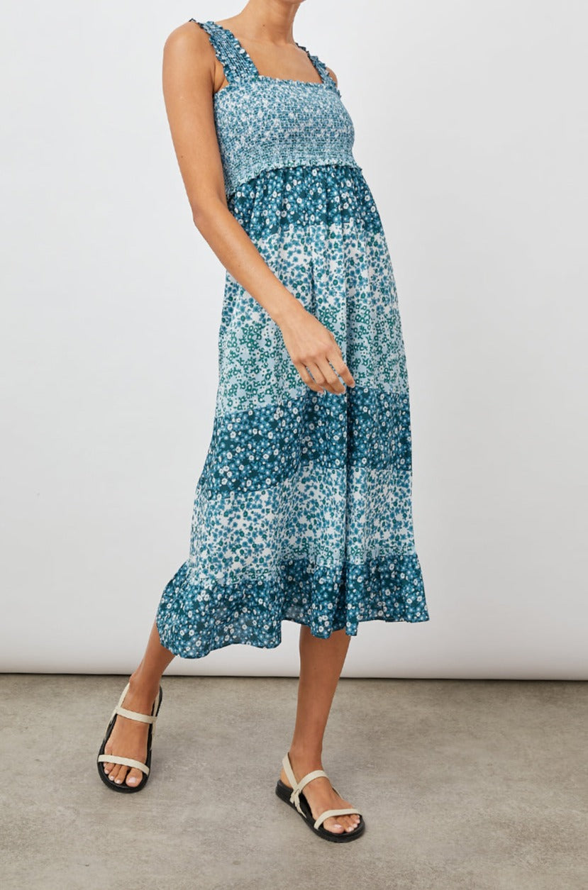 RUMI DRESS - STRIPED FLORAL