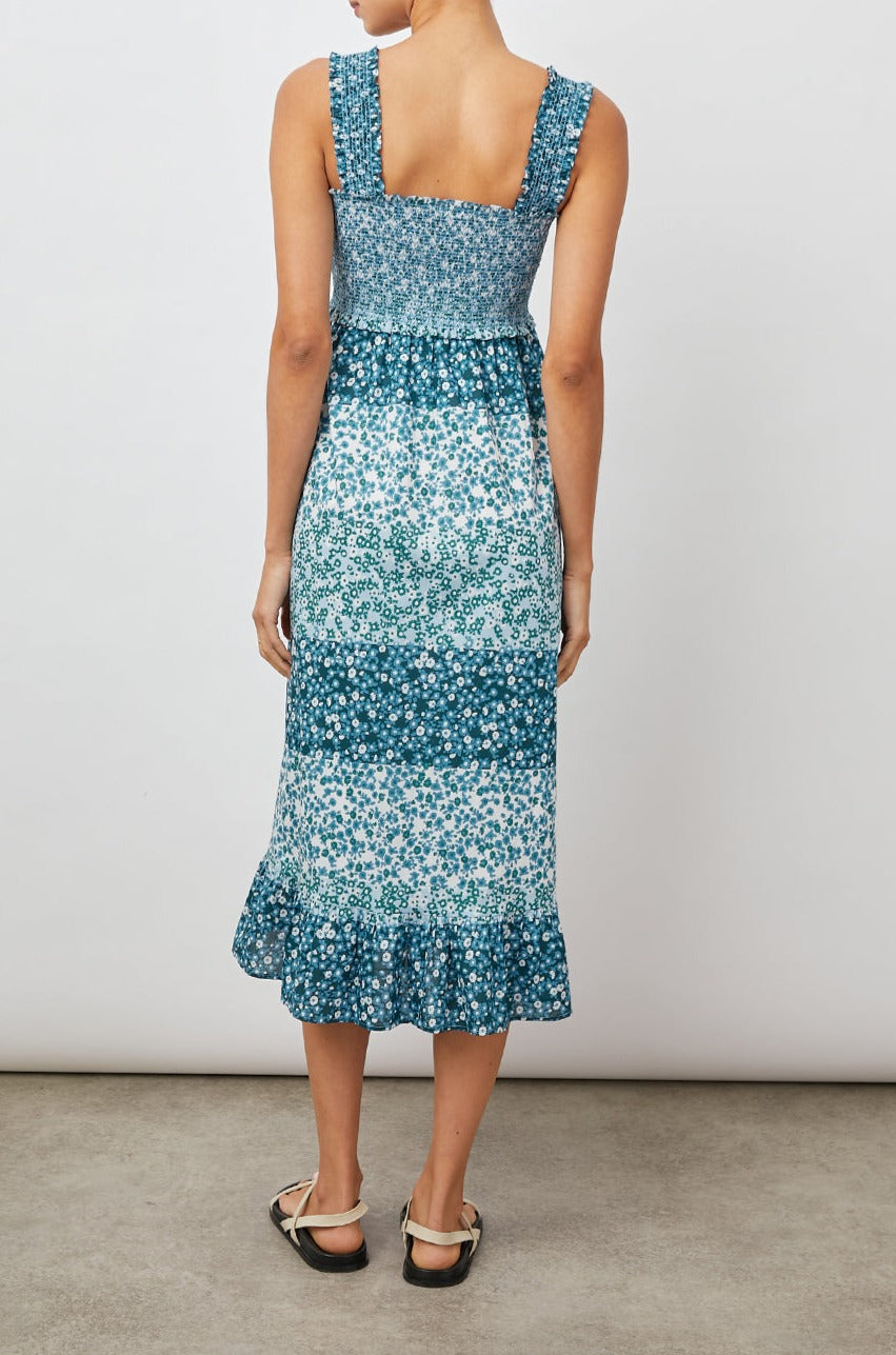 RUMI DRESS - STRIPED FLORAL