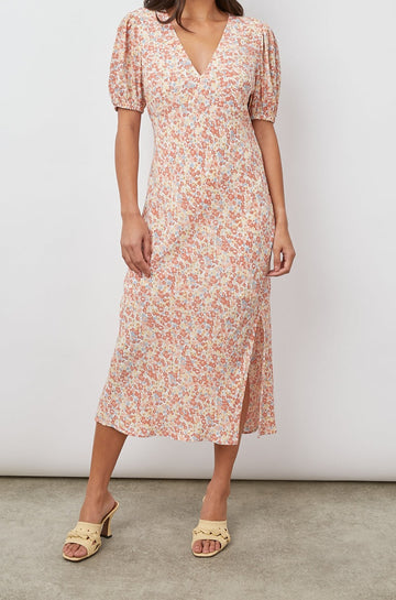SHELLEY MULTI WILDFLOWER DRESS- FULL FRONT BODY