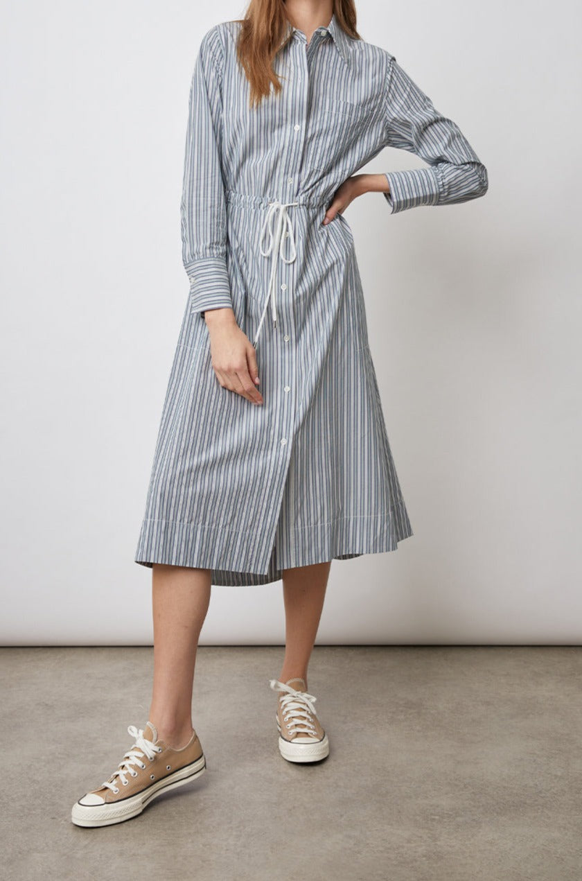 SHIVONNE DRESS - BANK STRIPE