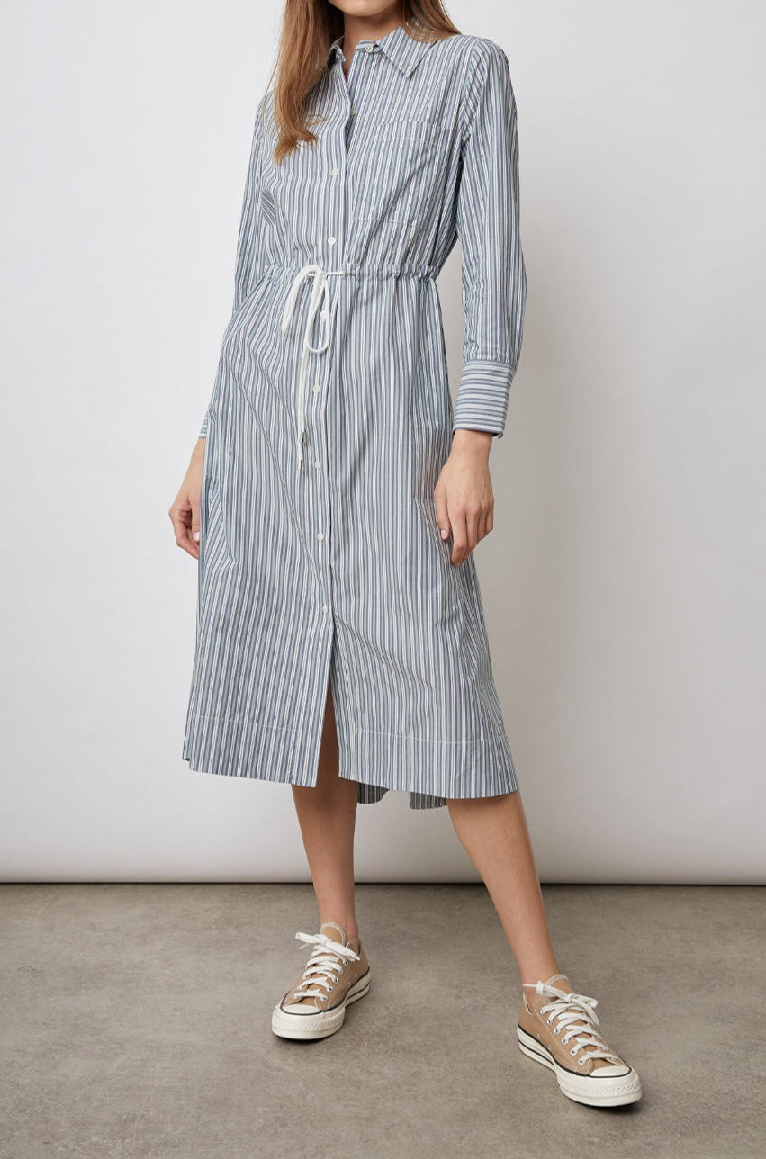 SHIVONNE DRESS - BANK STRIPE