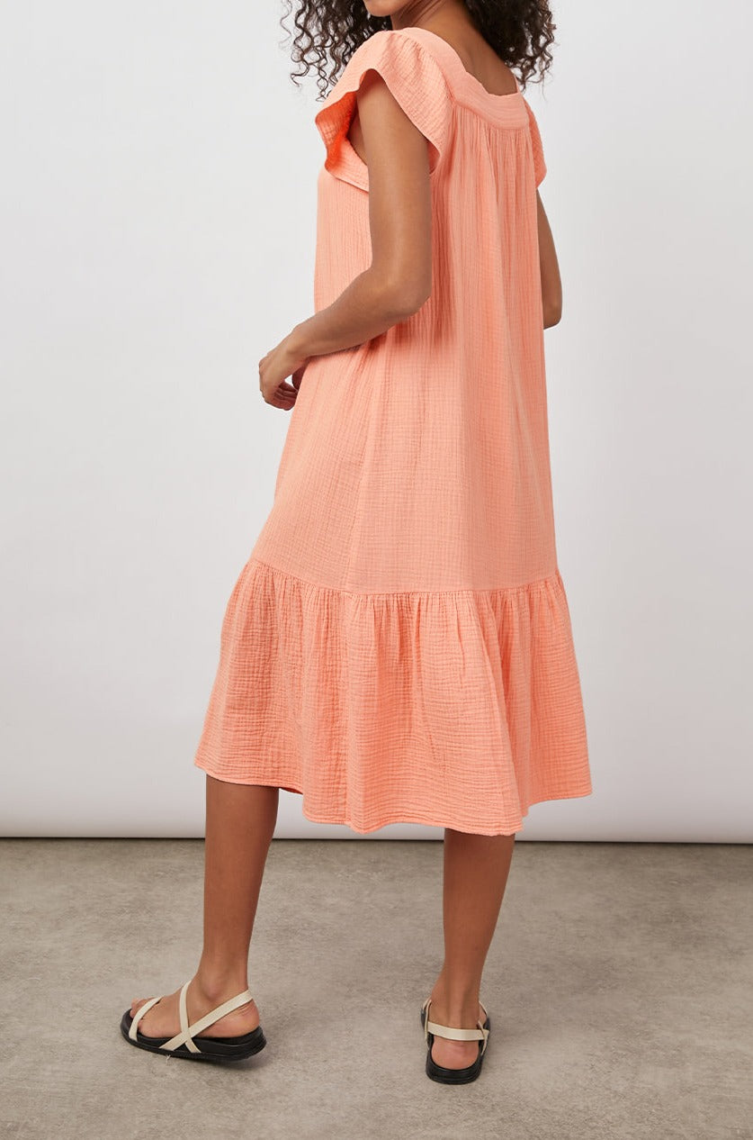 SKYLAR PEACH AMBER DRESS-BACK