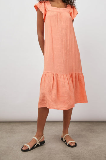 SKYLAR PEACH AMBER DRESS- FRONT