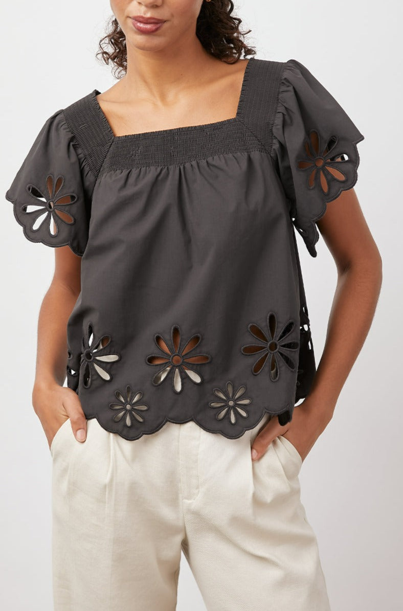 SONORA BLACK EYELET -FRONT