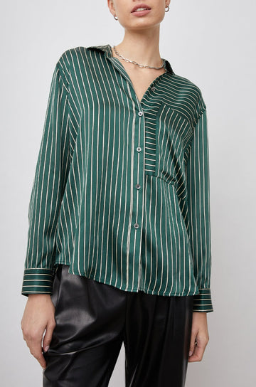 SPENCER FOREST STRIPE TOP- FRONT