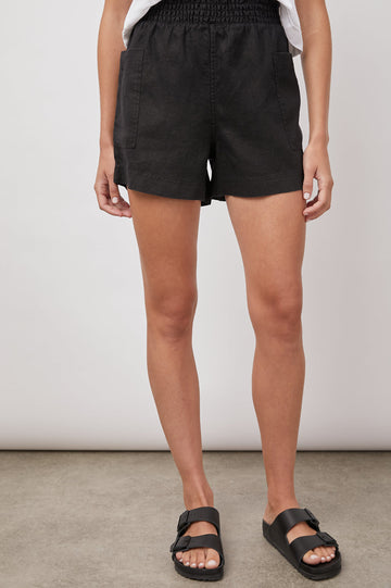 SUMMER BLACK SHORT- FRONT