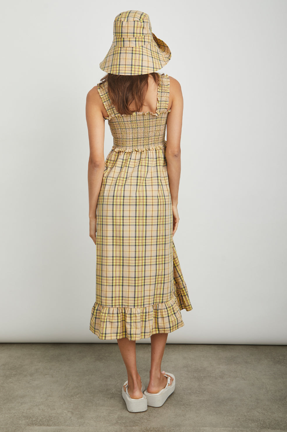 SUNHAT SUNFLOWER PLAID- FULL BACK BODY