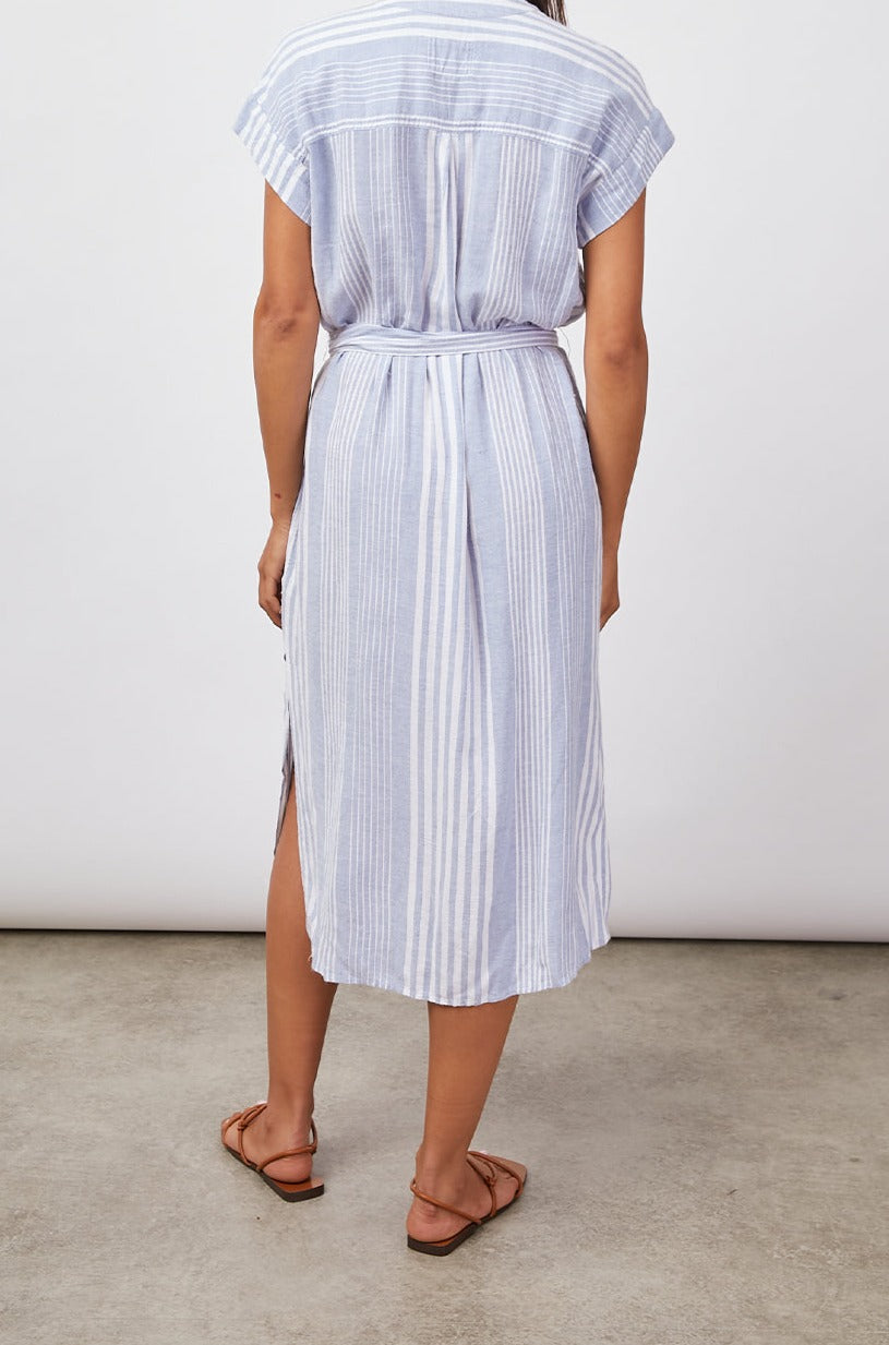 SURI BLUE DUSK STRIPE DRESS-BACK