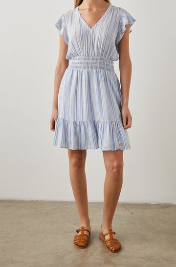 TARA DRESS NAPOLI STRIPE - FRONT BODY