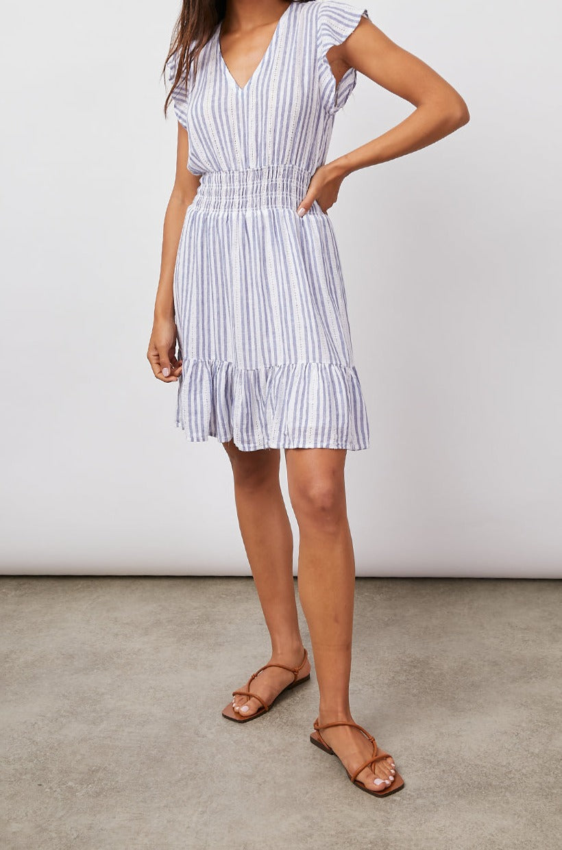 TARA BLUE CATALINA STRIPE DRESS-FULL FRONT BODY