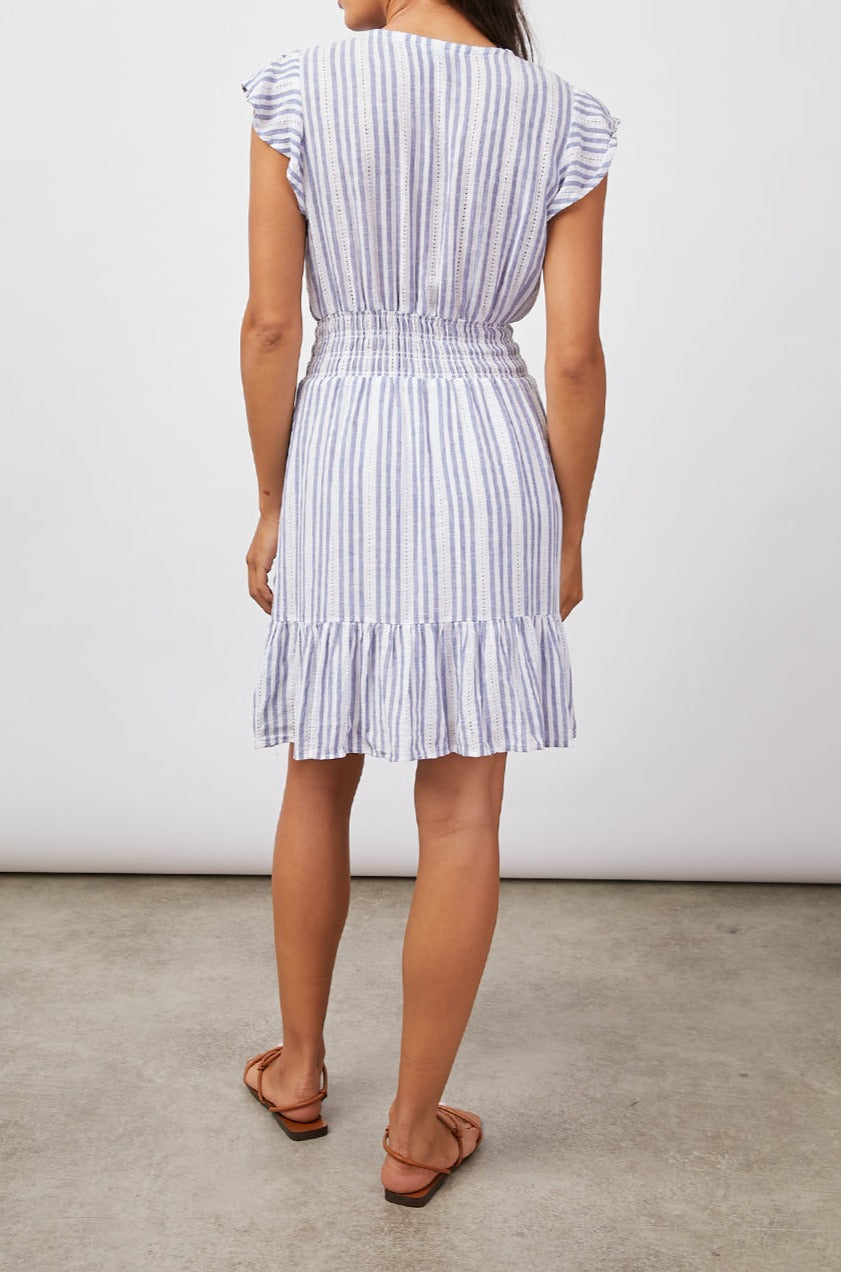 TARA BLUE CATALINA STRIPE DRESS-FULL BACK BODY