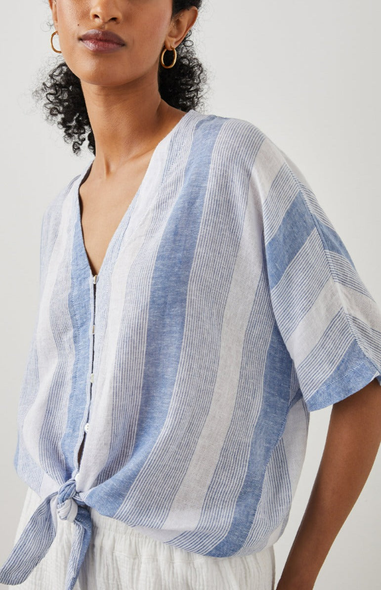 THEA TOP NEVIS STRIPE - SIDE ANGLE