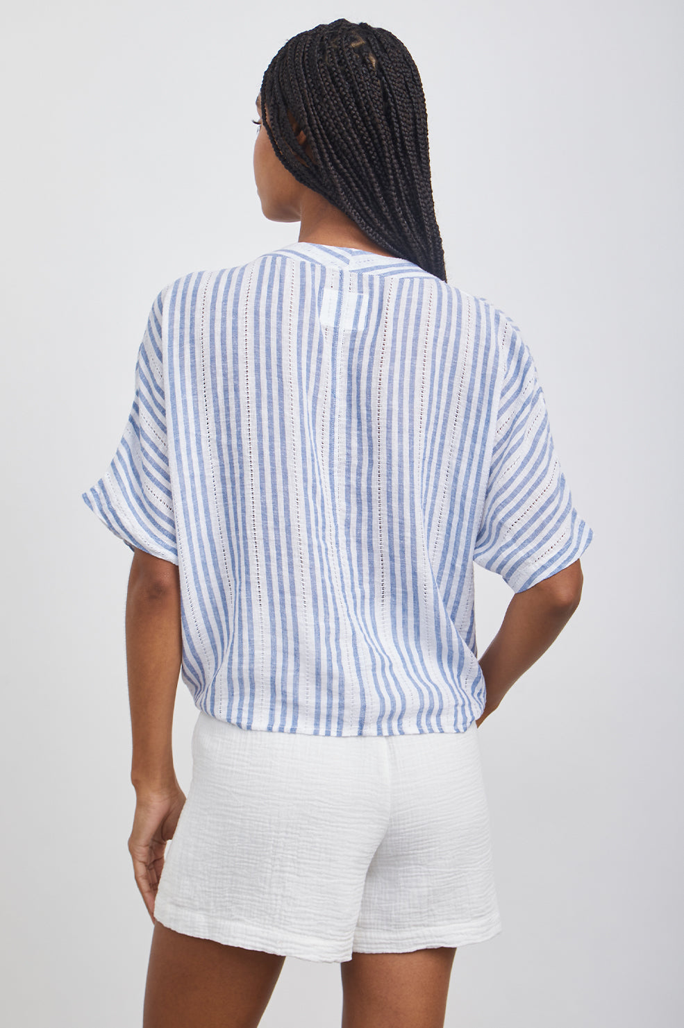 THEA BLUE CATALINA STRIPE TOP -BACK