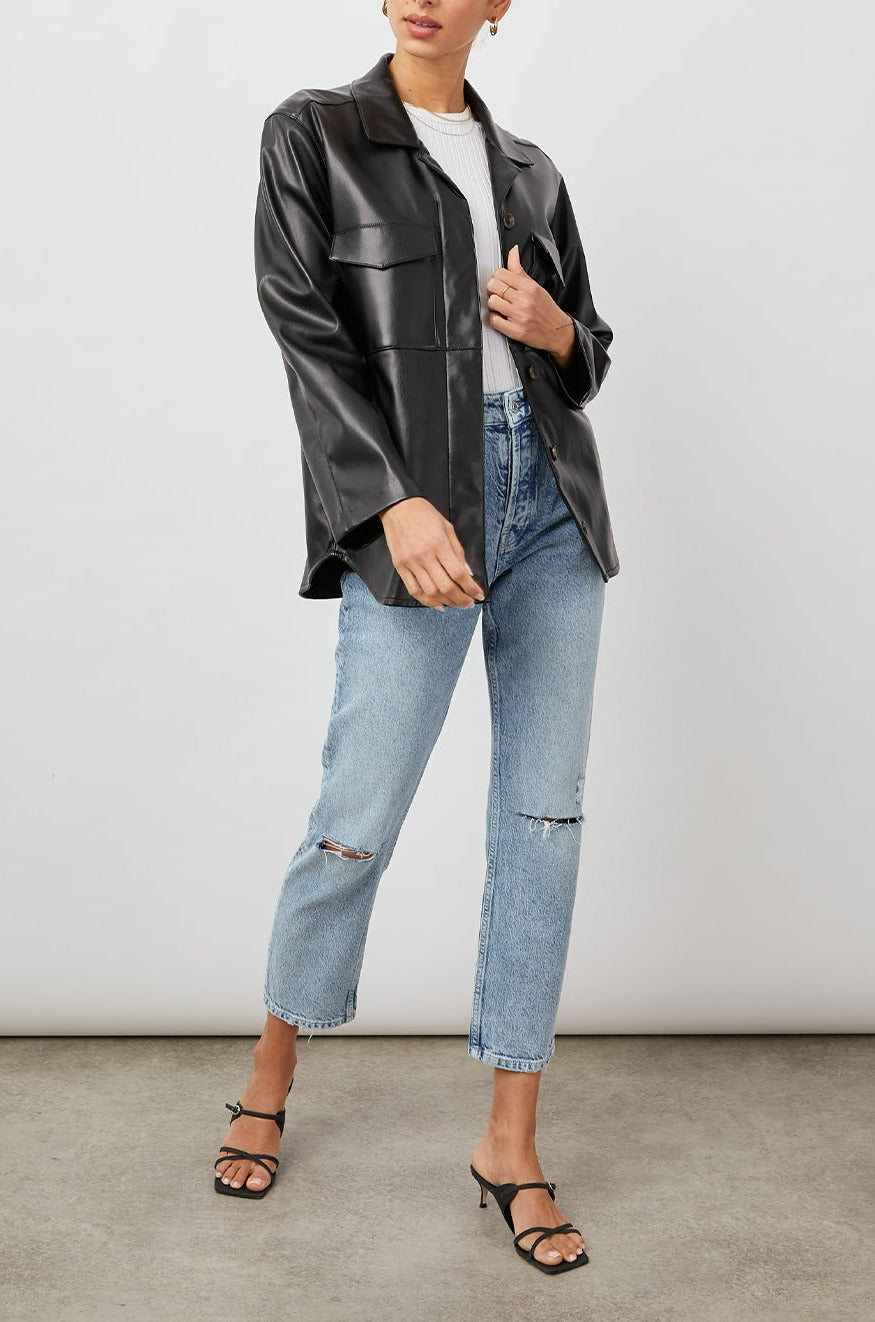 XANDER BLACK SHACKET-FULL FRONT BODY