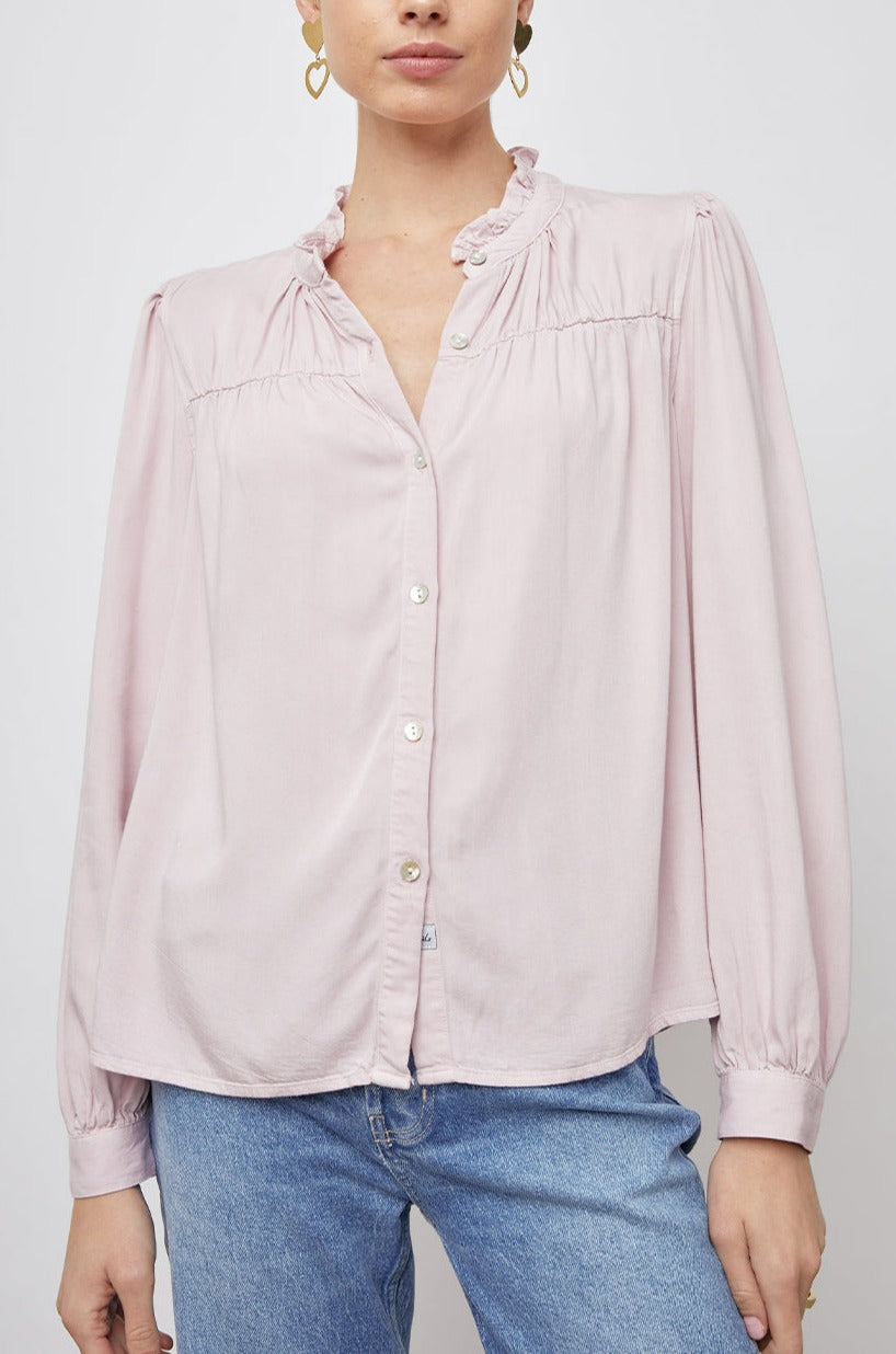 CAMILLE TOP DUSTY ROSE - FRONT BODY