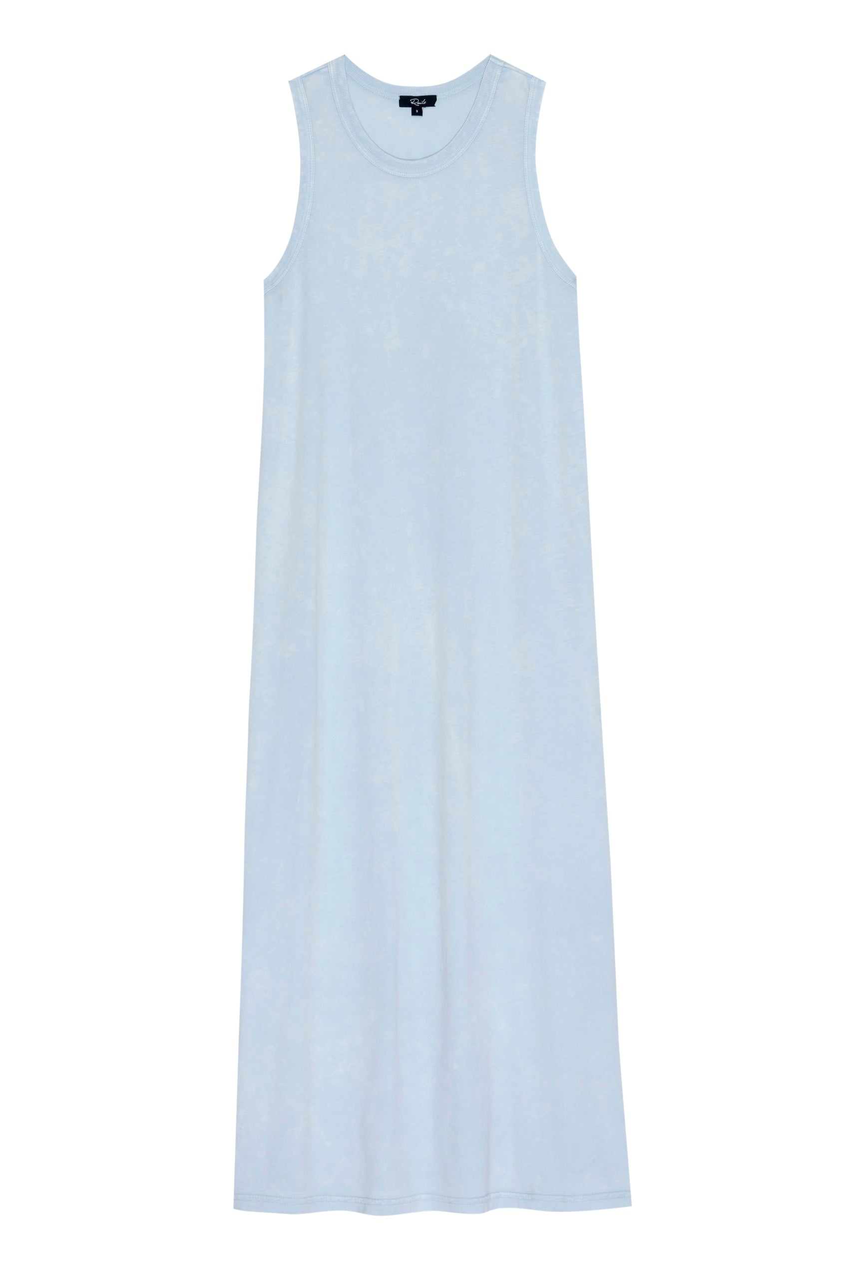THE TANK DRESS SMOKE BLUE ACID WASH DRESS-FLAT