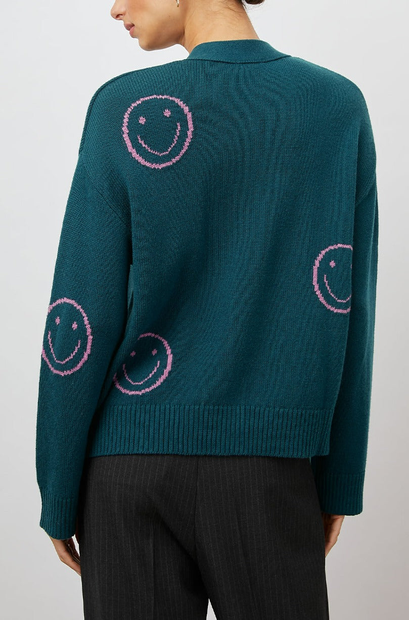 REESE FOREST SMILIES CARDIGAN- BACK