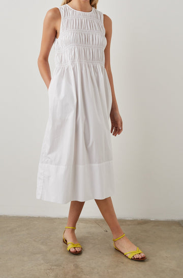 TILDA DRESS WHITE - FRONT BODY