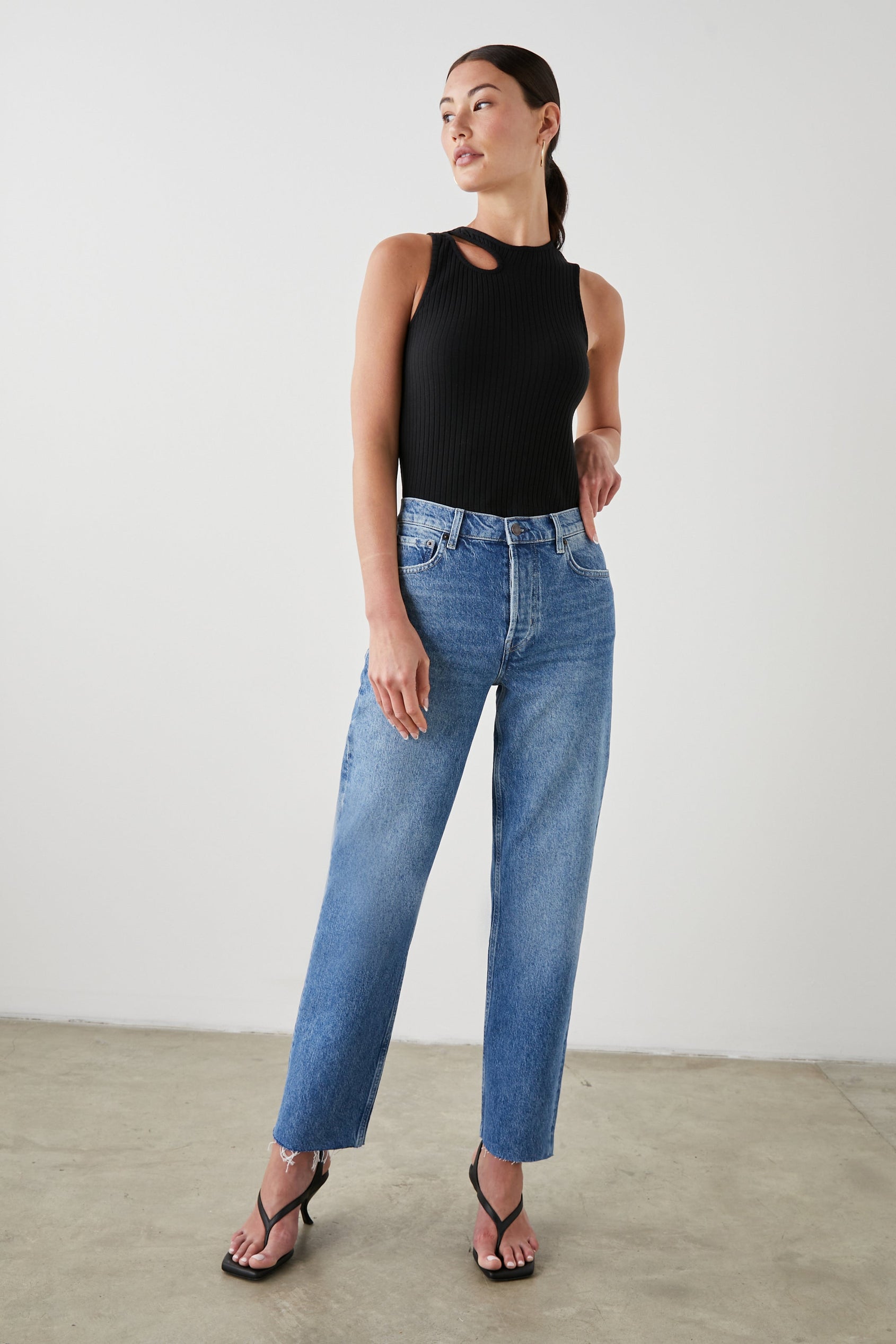 TOPANGA DELPHINIUM STRAIGHT JEAN - FRONT FULL BODY