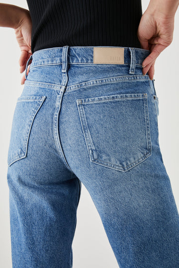TOPANGA DELPHINIUM STRAIGHT JEAN - BACK DETAIL
