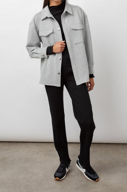 Turner Heather Grey Jacket- full front body