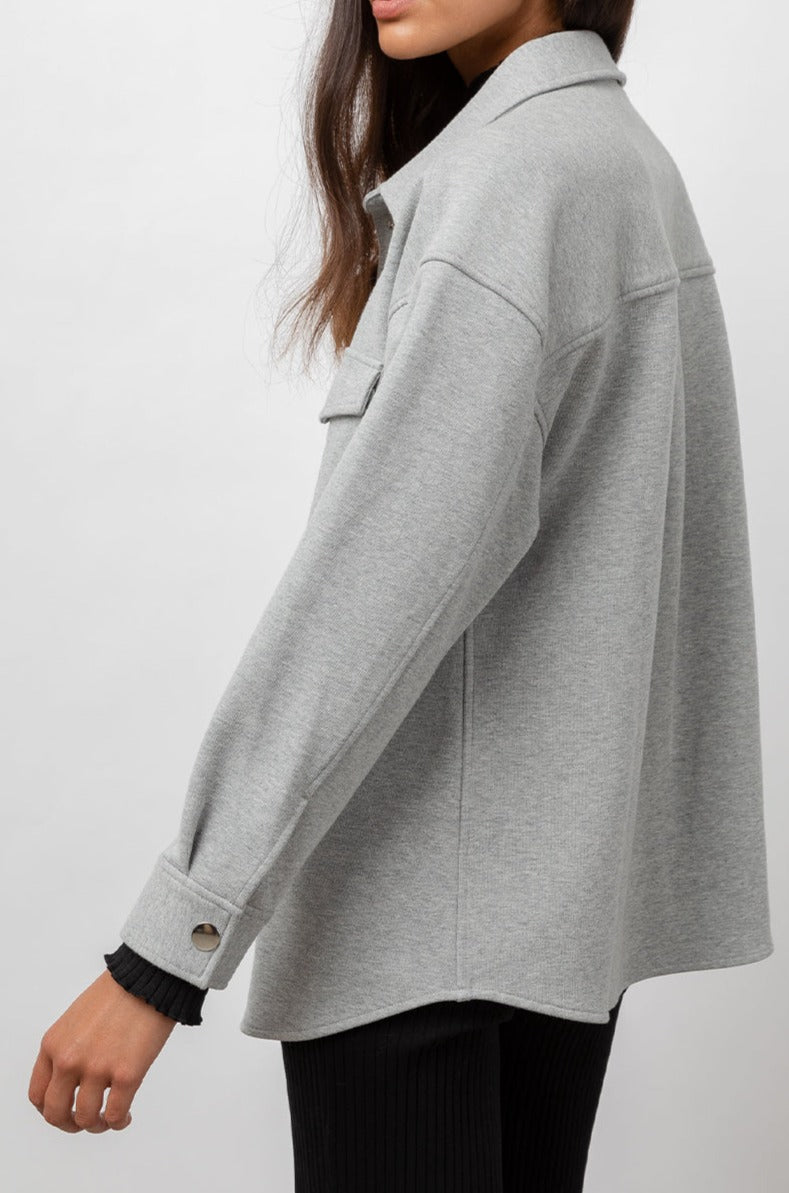 Turner Heather Grey Jacket- side angle