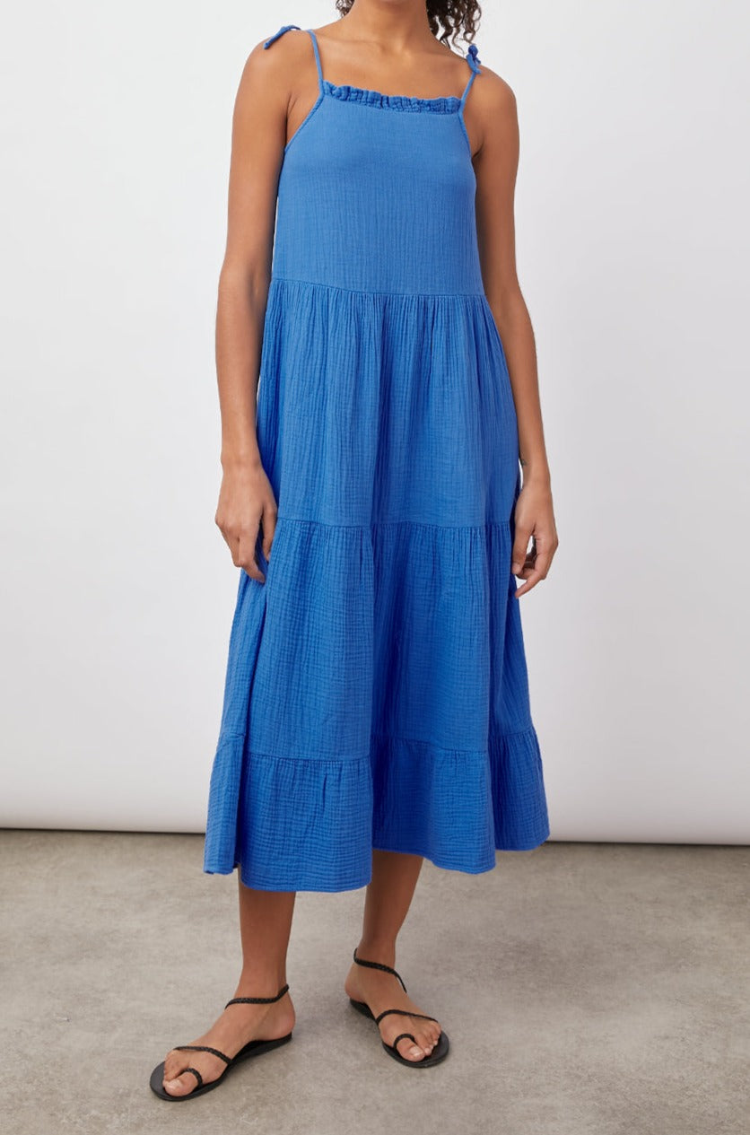 VALERIA PALACE BLUE DRESS- FRONT