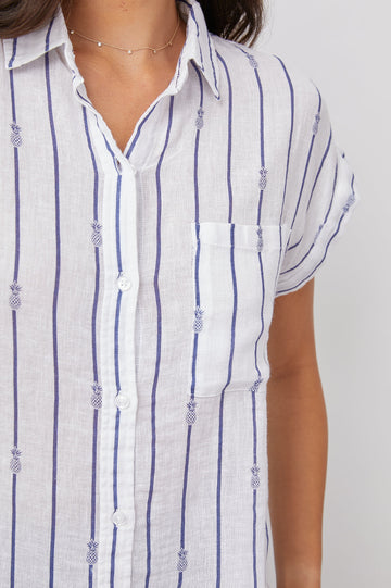 WHITNEY PINEAPPLE STRIPE-DETAIL