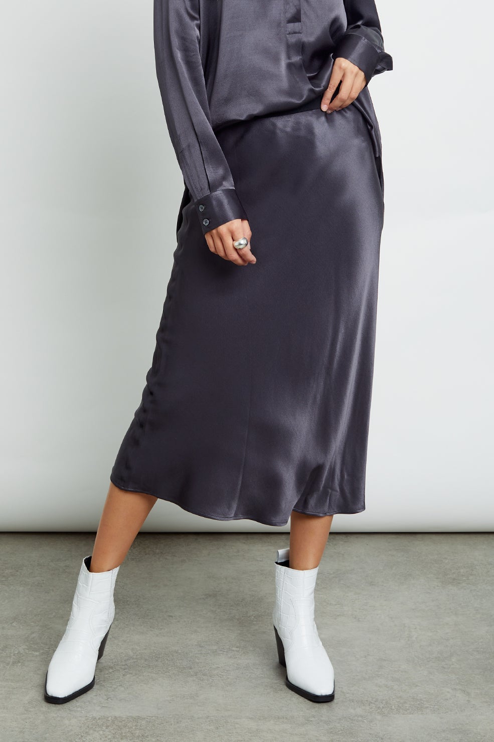 berlin slate skirt front