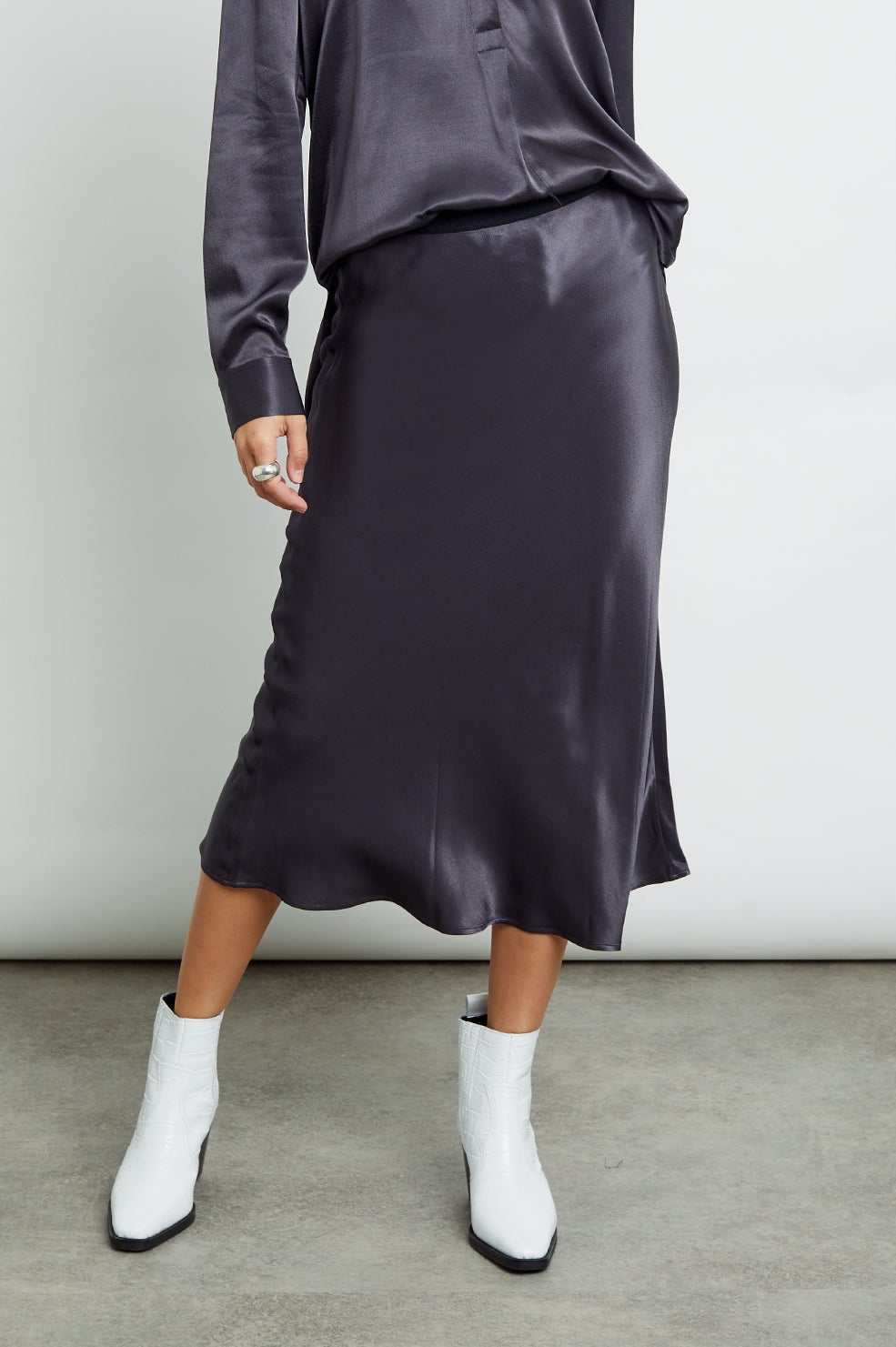 berlin slate skirt front